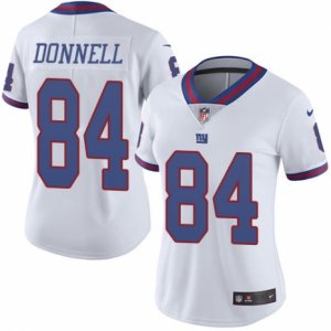 Women\'s Nike New York Giants #84 Larry Donnell Limited White Rush NFL Jersey