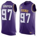 Nike Minnesota Vikings #97 Everson Griffen Purple Team Color Men Stitched NFL Limited Tank Top Jersey