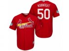 Mens St.Louis Cardinals #50 Adam Wainwright 2017 Spring Training Cool Base Stitched MLB Jersey