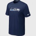 Nike Seattle Seahawks Sideline Legend Authentic Logo Dri-FIT T-Shirt D.Blue