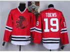 NHL Chicago Blackhawks #19 Jonathan Toews Red(Red Skull) 2014 Stadium Series 2015 Stanley Cup Champions jerseys