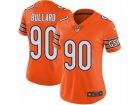 Women Nike Chicago Bears #90 Jonathan Bullard Vapor Untouchable Limited Orange Rush NFL Jersey