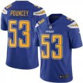 Nike Chargers #53 Mike Pouncey Royal Color Rush Limited Jersey