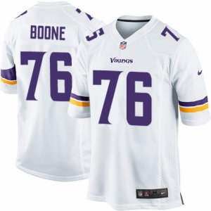 Men\'s Nike Minnesota Vikings #76 Alex Boone Game White NFL Jersey