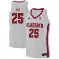 Alabama Crimson Tide 25 Braxton Key White College Basketball Jersey