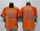 Nike Broncos #55 Bradley Chubb Orange Women Drift Fashion Jersey