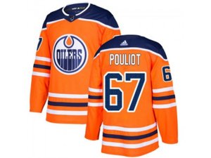 Adidas Edmonton Oilers #67 Benoit Pouliot Orange Home Authentic Stitched NHL Jersey