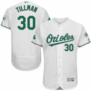 Men\'s Majestic Baltimore Orioles #30 Chris Tillman White Celtic Flexbase Authentic Collection MLB Jersey