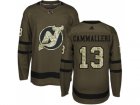 Adidas New Jersey Devils #13 Mike Cammalleri Green Salute to Service Stitched NHL Jersey