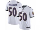 Mens Nike Baltimore Ravens #50 Albert McClellan Vapor Untouchable Limited White NFL Jersey