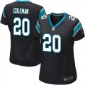 Women Nike Carolina Panthers #20 Kurt Coleman Black jerseys