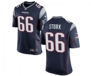 Mens Nike New England Patriots #66 Bryan Stork Game Navy Blue Team Color NFL Jersey