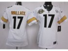 Nike Women Pittsburgh Steelers #17 Mike Wallace white Jerseys