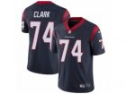Mens Nike Houston Texans #74 Chris Clark Vapor Untouchable Limited Navy Blue Team Color NFL Jersey