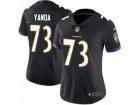 Women Nike Baltimore Ravens #73 Marshal Yanda Vapor Untouchable Limited Black Alternate NFL Jersey