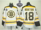 nhl jerseys boston bruins #18 horton white[2013 stanley cup]