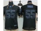 2013 Nike Super Bowl XLVII NFL Youth Baltimore Ravens #55 Terrell Suggs Black Jerseys(Lights Out Elite)