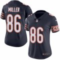 Women's Nike Chicago Bears #86 Zach Miller Limited Navy Blue Rush NFL Jersey