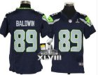 Nike Seattle Seahawks #89 Doug Baldwin Steel Blue Team Color Super Bowl XLVIII Youth NFL Jersey