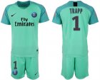 2018-19 Paris Saint-Germain 1 TRAPP Home Green Goalkeeper Soccer Jersey