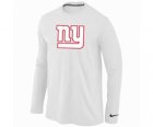 Nike New York Giants Logo Long Sleeve T-Shirt WHITE