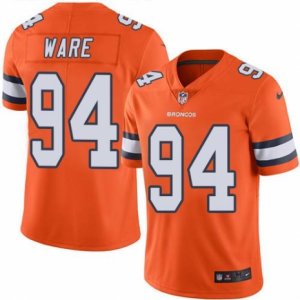Nike Denver Broncos #94 DeMarcus Ware Orange Men\'s Stitched NFL Limited Rush Jersey