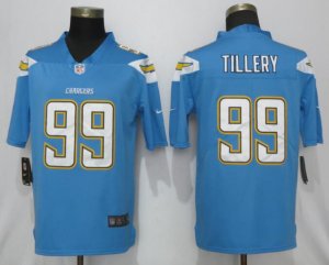 Nike Chargers #99 Jerry Tillery Blue 2019 NFL Draft First Round Pick Vapor Untouchable Limited Jersey