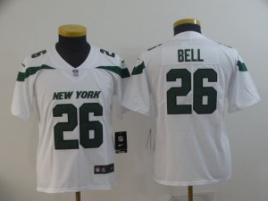 Nike Jets #26 Le\'Veon Bell White Youth New 2019 Vapor Untouchable Limited Jersey