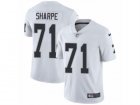 Mens Nike Oakland Raiders #71 David Sharpe Vapor Untouchable Limited White NFL Jersey