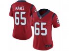 Women Nike Houston Texans #65 Greg Mancz Vapor Untouchable Limited Red Alternate NFL Jersey