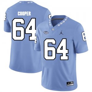 North Carolina Tar Heels 64 Jonathan Cooper Blue College Football Jersey