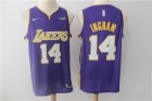 Lakers #14 Brandon Ingram Purple Nike Swingman Jersey