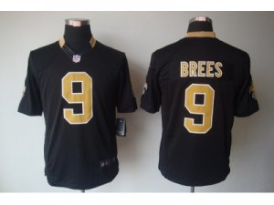 Nike New Orleans Saints #9 Drew Brees Black[Limited]Jerseys