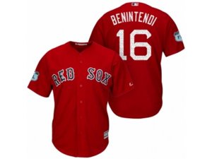 Youth 2017 Spring Training Andrew Benintendi #16 Boston Red Sox Scarlet Cool Base Jersey