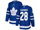 Men Adidas Toronto Maple Leafs #28 Kasperi Kapanen Blue Home Authentic Stitched NHL Jersey