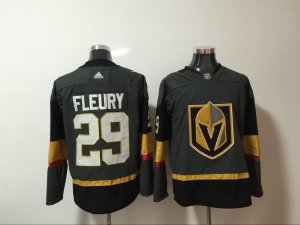 Vegas Golden Knights #29 Marc Andre Fleury Gray With Special Glittery Logo Adidas Jersey