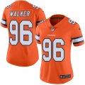 Women's Nike Denver Broncos #96 Vance Walker Limited Orange Rush NFL Jersey