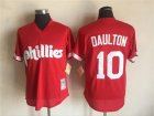 Phillies #10 Darren Daulton Red Cooperstown Collection Jersey