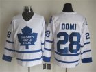 NHL Toronto Maple Leafs #28 Domi white Throwback Stitched jerseys