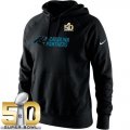 Nike Carolina Panthers Nike Black Super Bowl 50 Lockup Pullover Hoodie