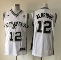 NBA San Antonio Spurs #12 Aldridge white jerseys