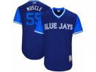 2017 Little League World Series Blue Jays #55 Russell Martin Muscle Royal Jersey