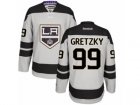 Mens Reebok Los Angeles Kings #99 Wayne Gretzky Authentic Gray Alternate NHL Jersey