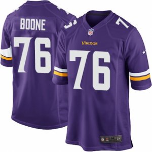 Men\'s Nike Minnesota Vikings #76 Alex Boone Game Purple Team Color NFL Jersey