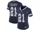 Women Nike Dallas Cowboys #21 Ezekiel Elliott Vapor Untouchable Limited Navy Blue Team Color NFL Jersey