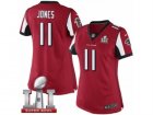 Womens Nike Atlanta Falcons #11 Julio Jones Limited Red Team Color Super Bowl LI 51 NFL Jersey