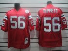 nfl new england patriots #56 tippett thorwback red