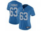 Women Nike Detroit Lions #63 Brandon Thomas Vapor Untouchable Limited Blue Alternate NFL Jersey