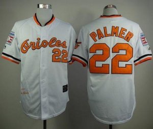 Mitchell And Ness 1989 Baltimore Orioles #22 Jim Palmer White Throwback Stitched MLB Jersey