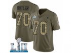 Youth Nike New England Patriots #70 Adam Butler Limited Olive Camo 2017 Salute to Service Super Bowl LII NFL Jersey